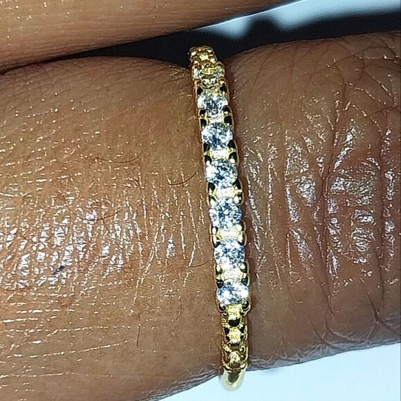 925 diamond simplicity ring sz 6 - Picture 3 of 13